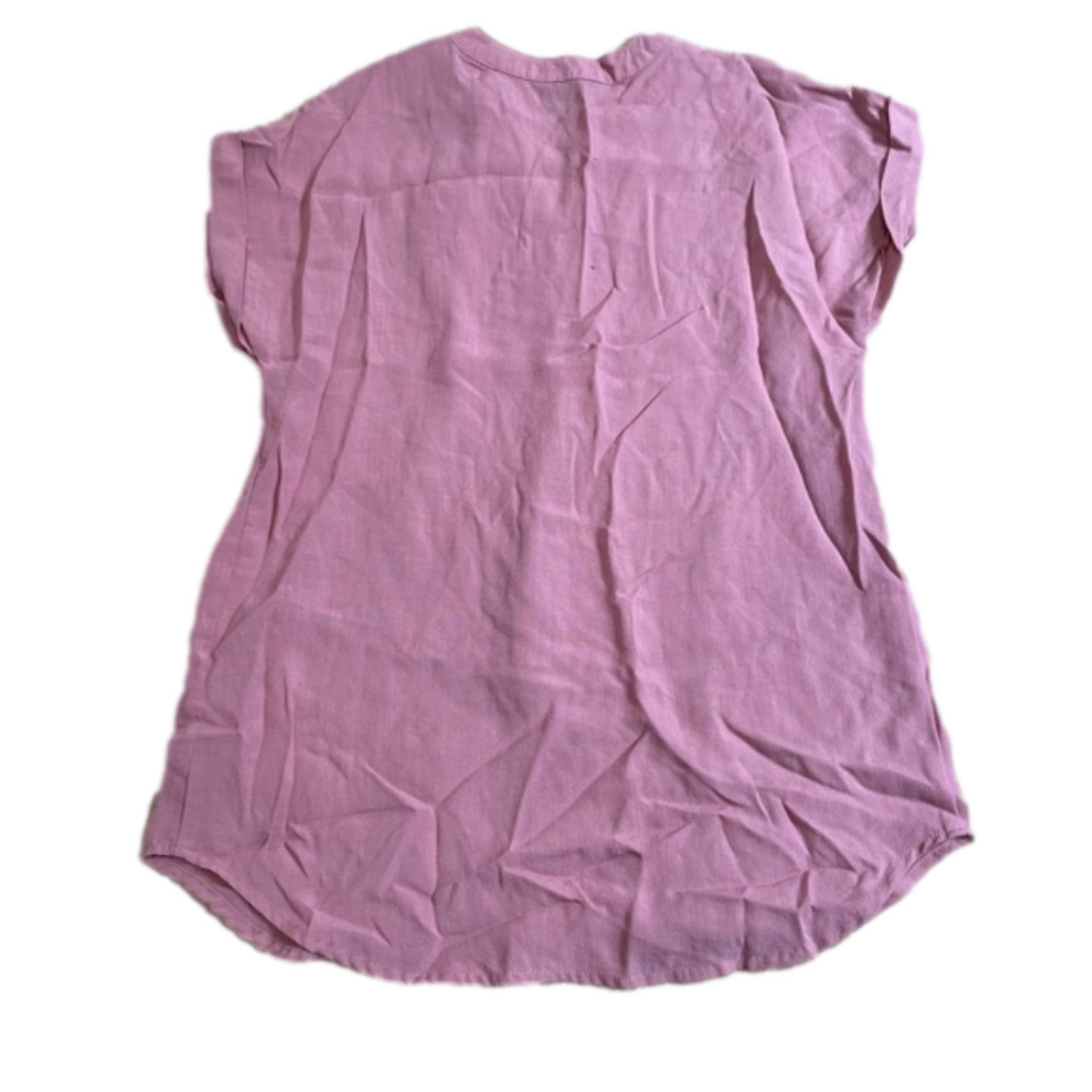 RACHEL Rachel Roy Pink V-Neck Tunic Blouse Size Medium - Picture 3 of 6